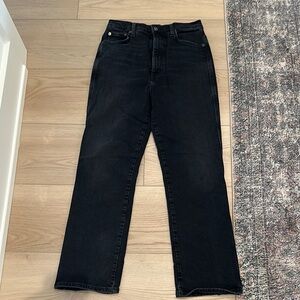 Agolde Black Straight Leg Jeans Classic Style size 28